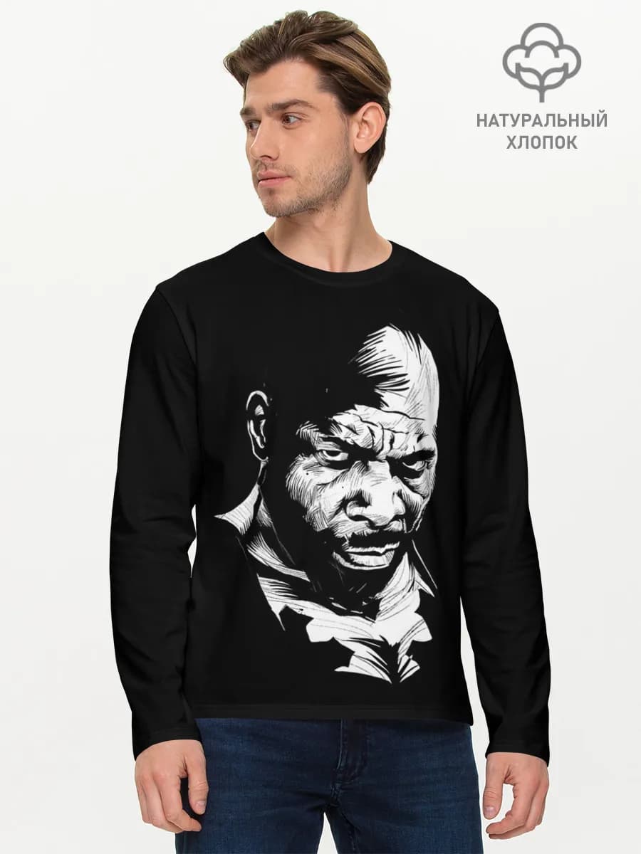 Мужской лонгслив базовый