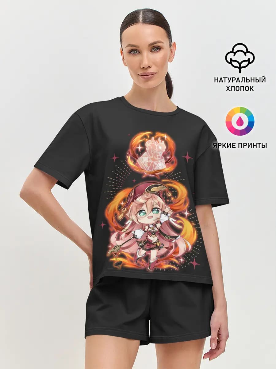 Женская пижама с шортами