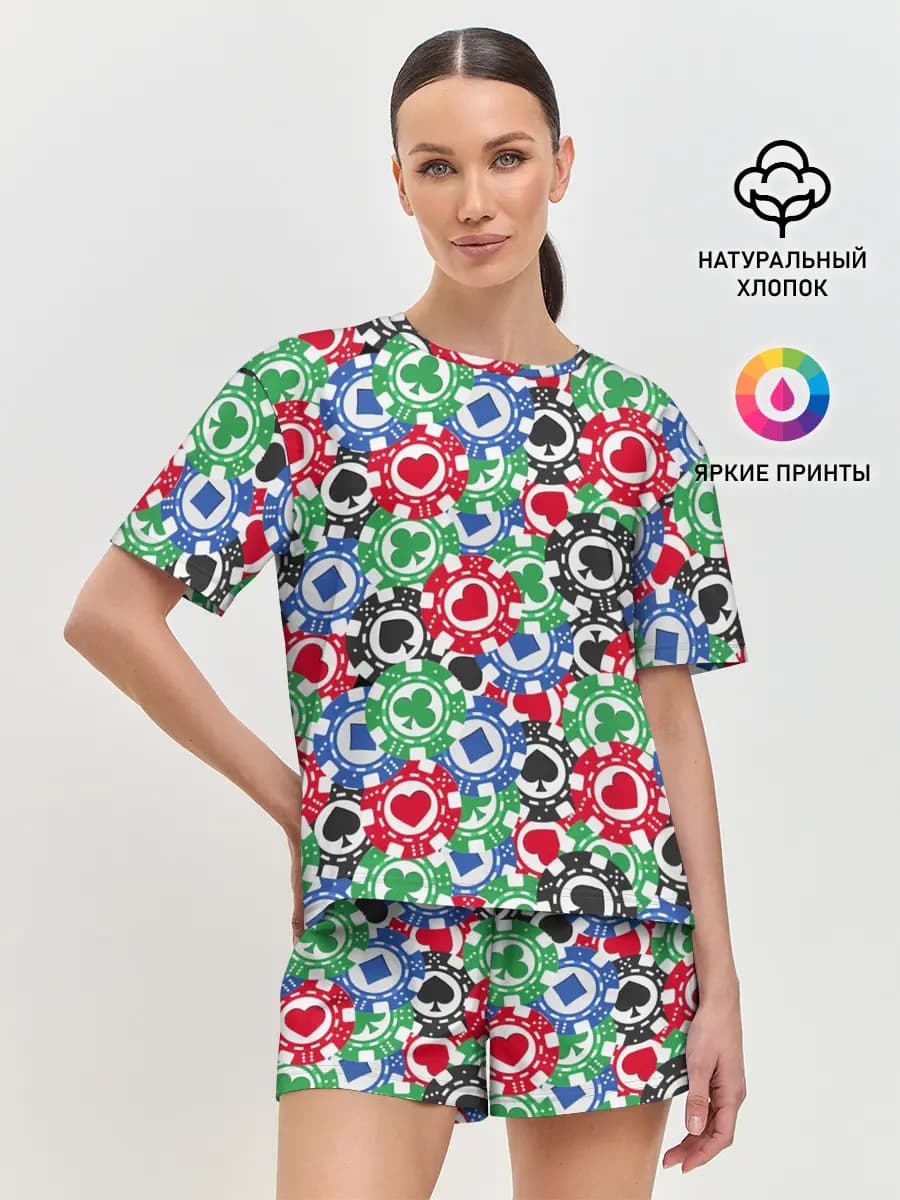 Женская пижама с шортами