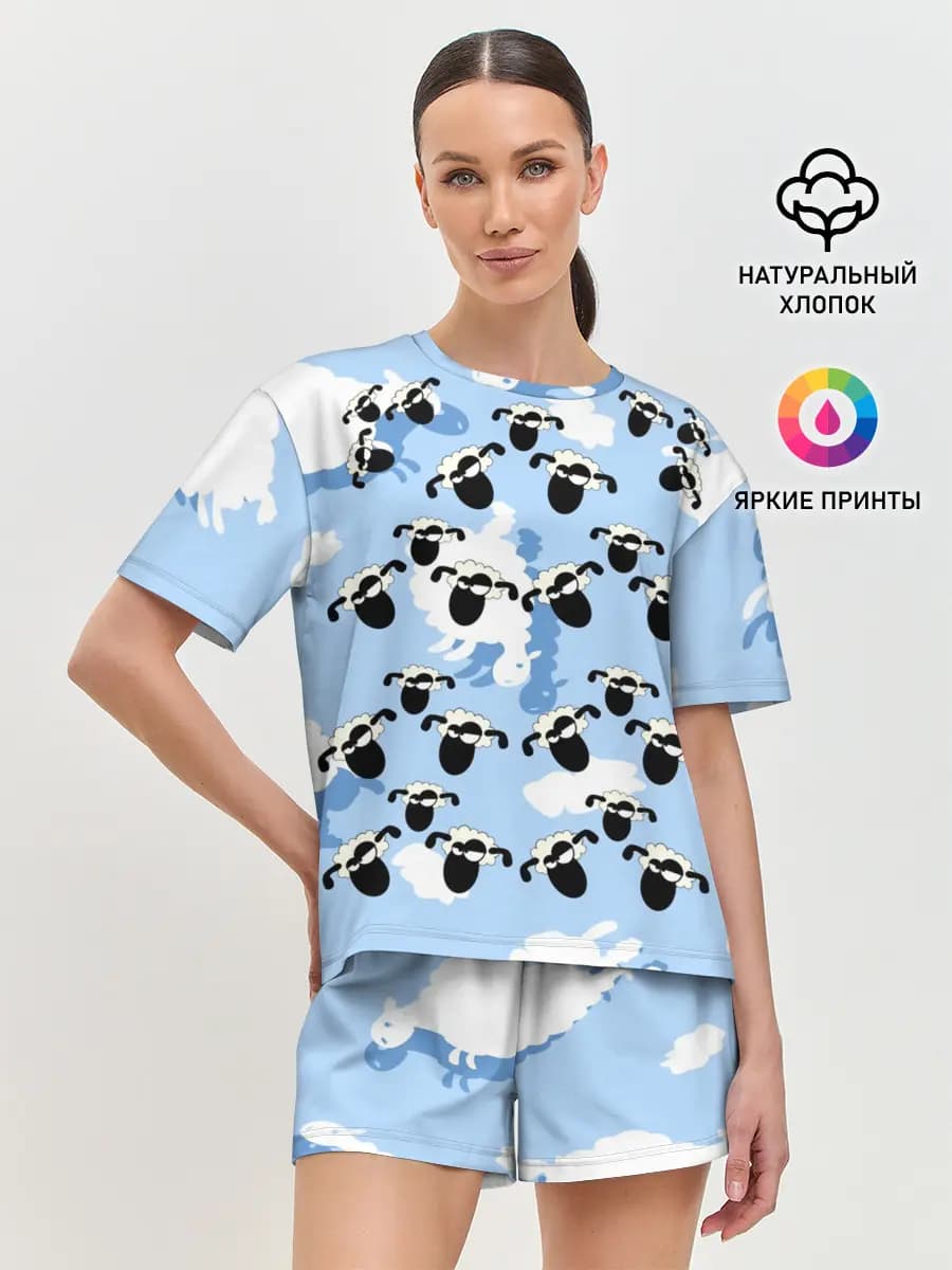 Женская пижама с шортами
