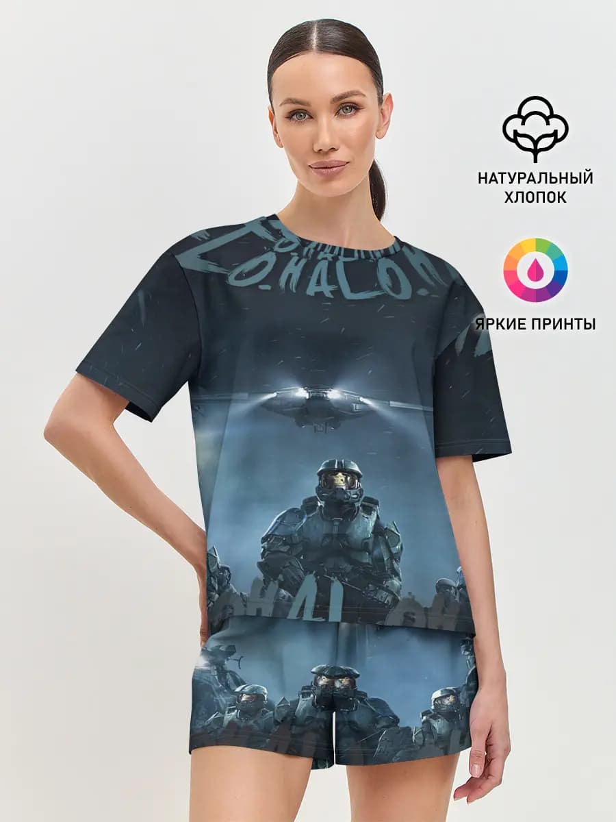 Женская пижама с шортами