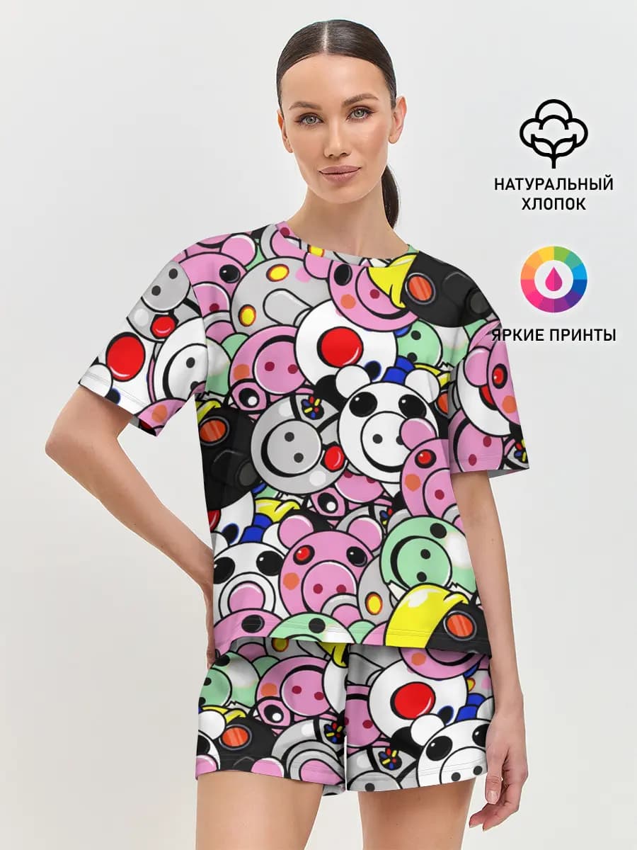 Женская пижама с шортами