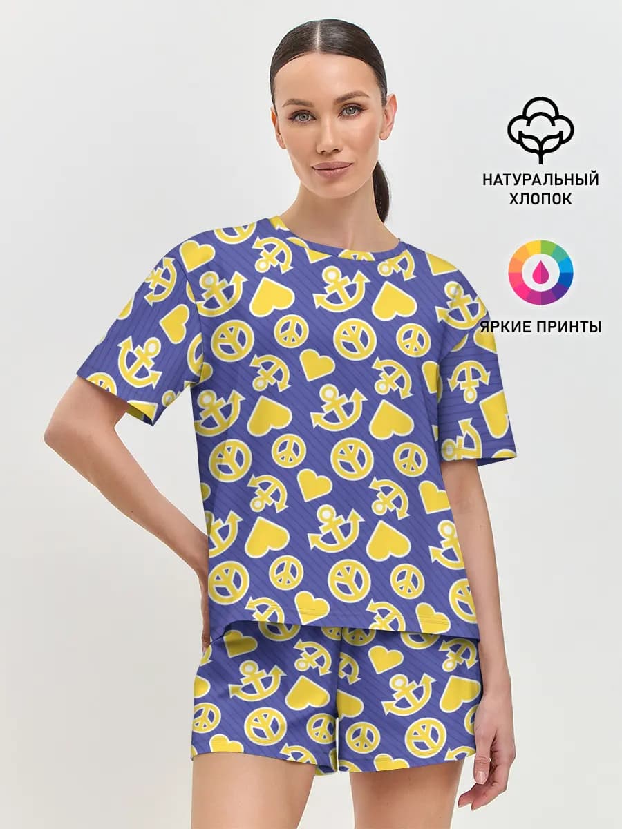 Женская пижама с шортами