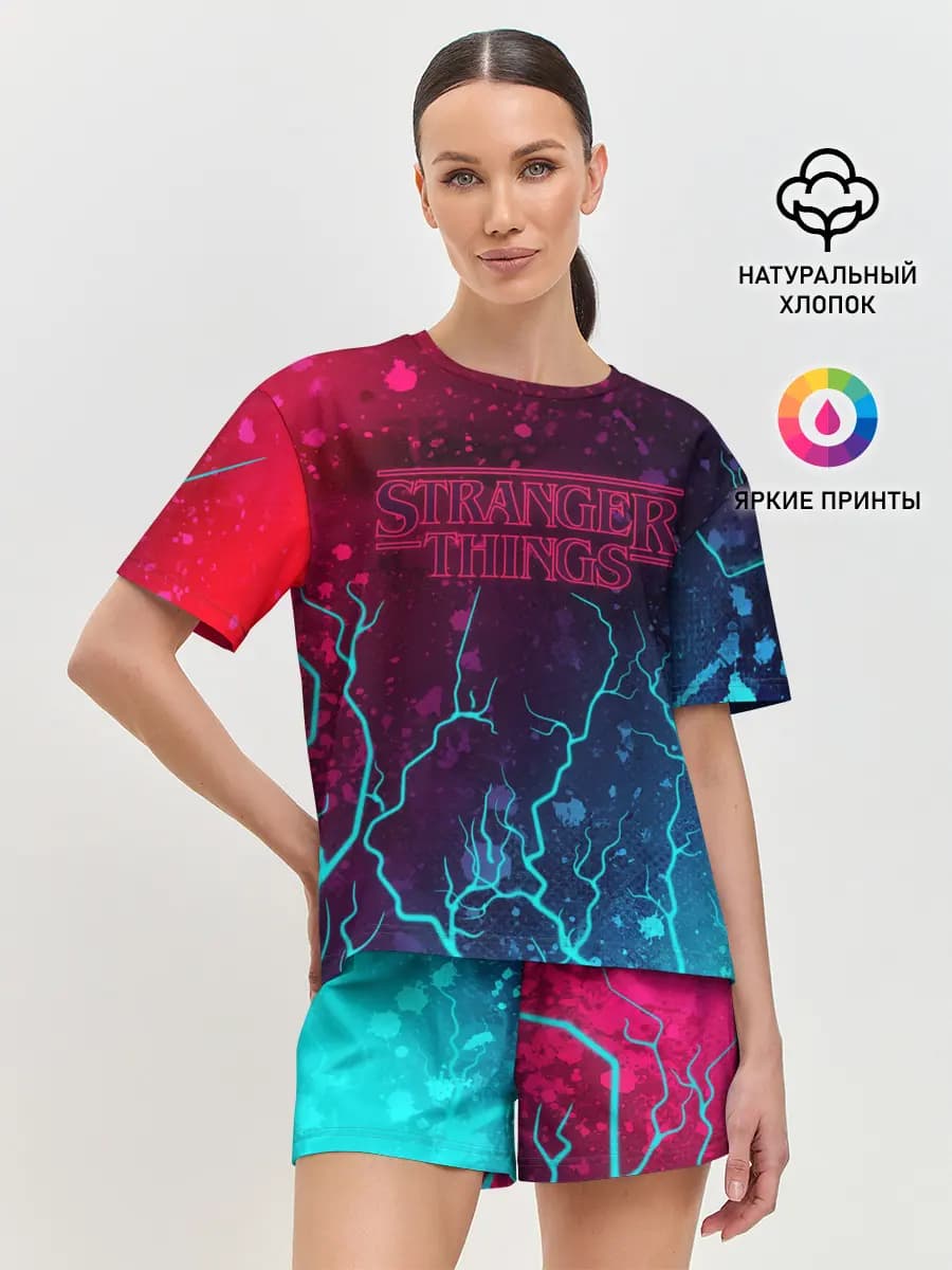 Женская пижама с шортами