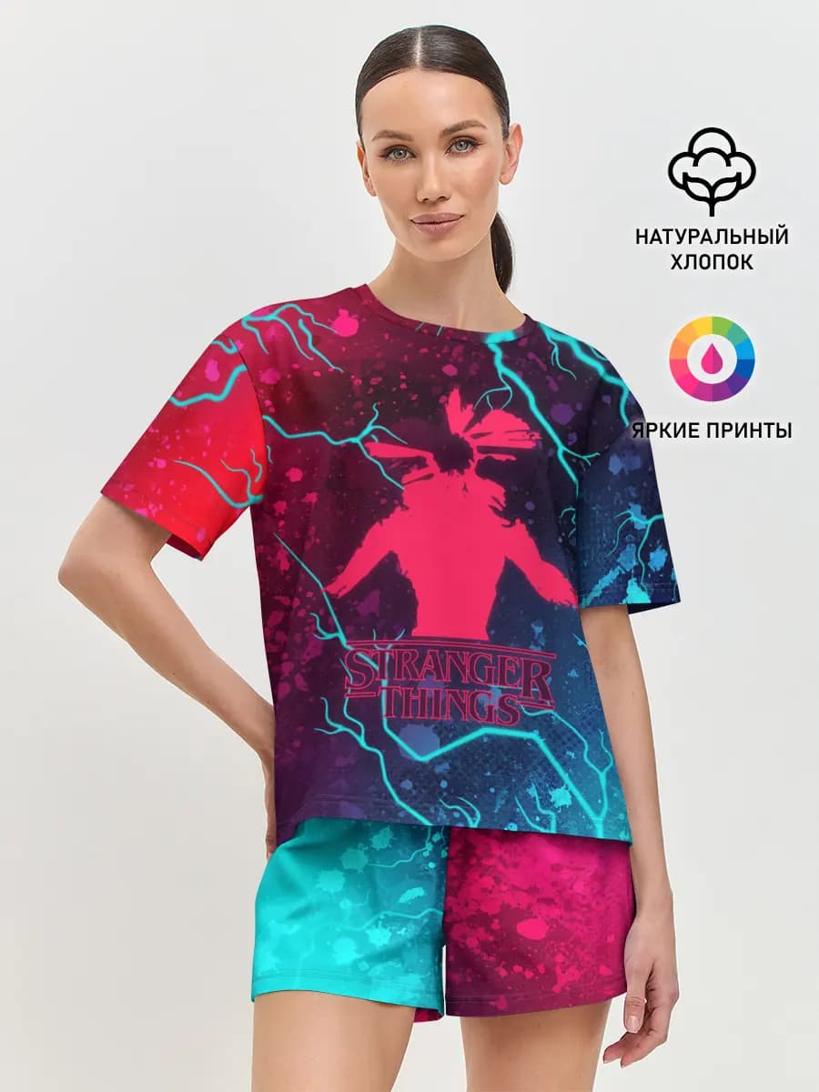 Женская пижама с шортами
