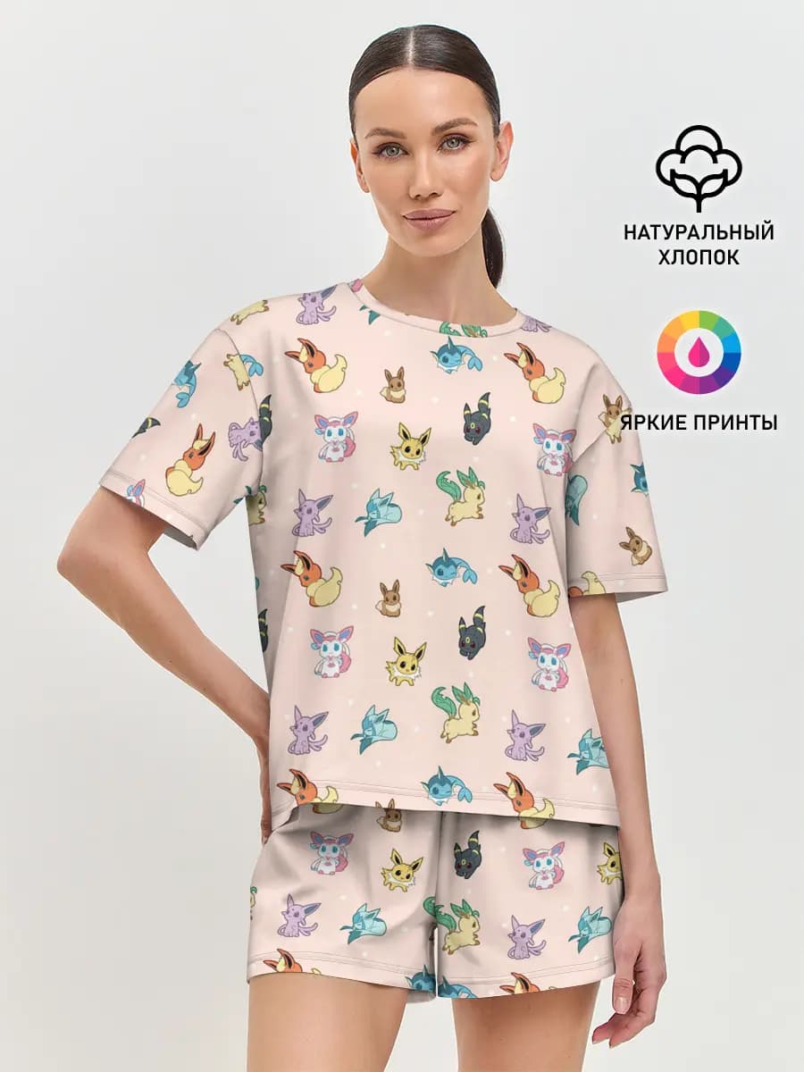 Женская пижама с шортами