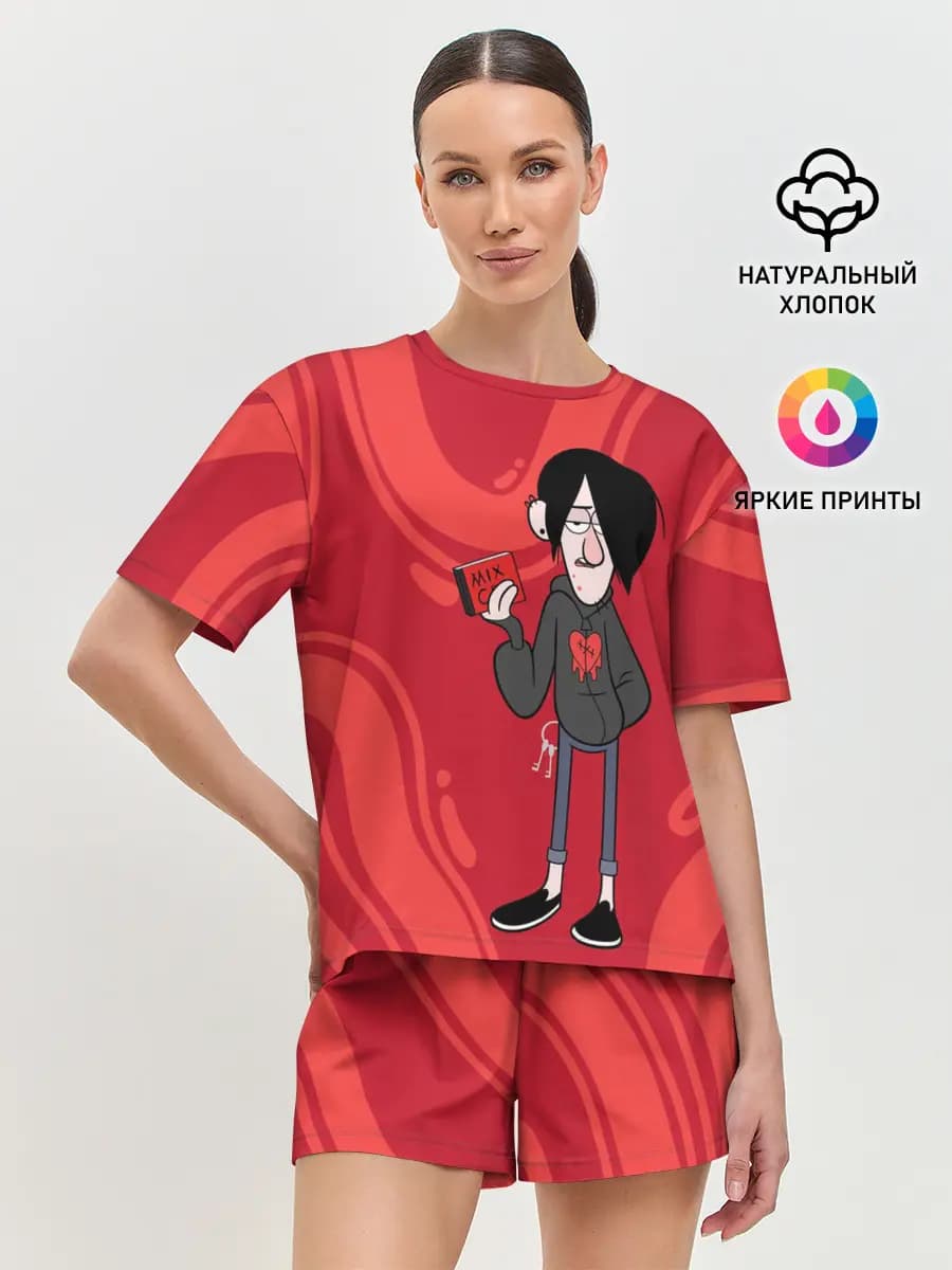 Женская пижама с шортами