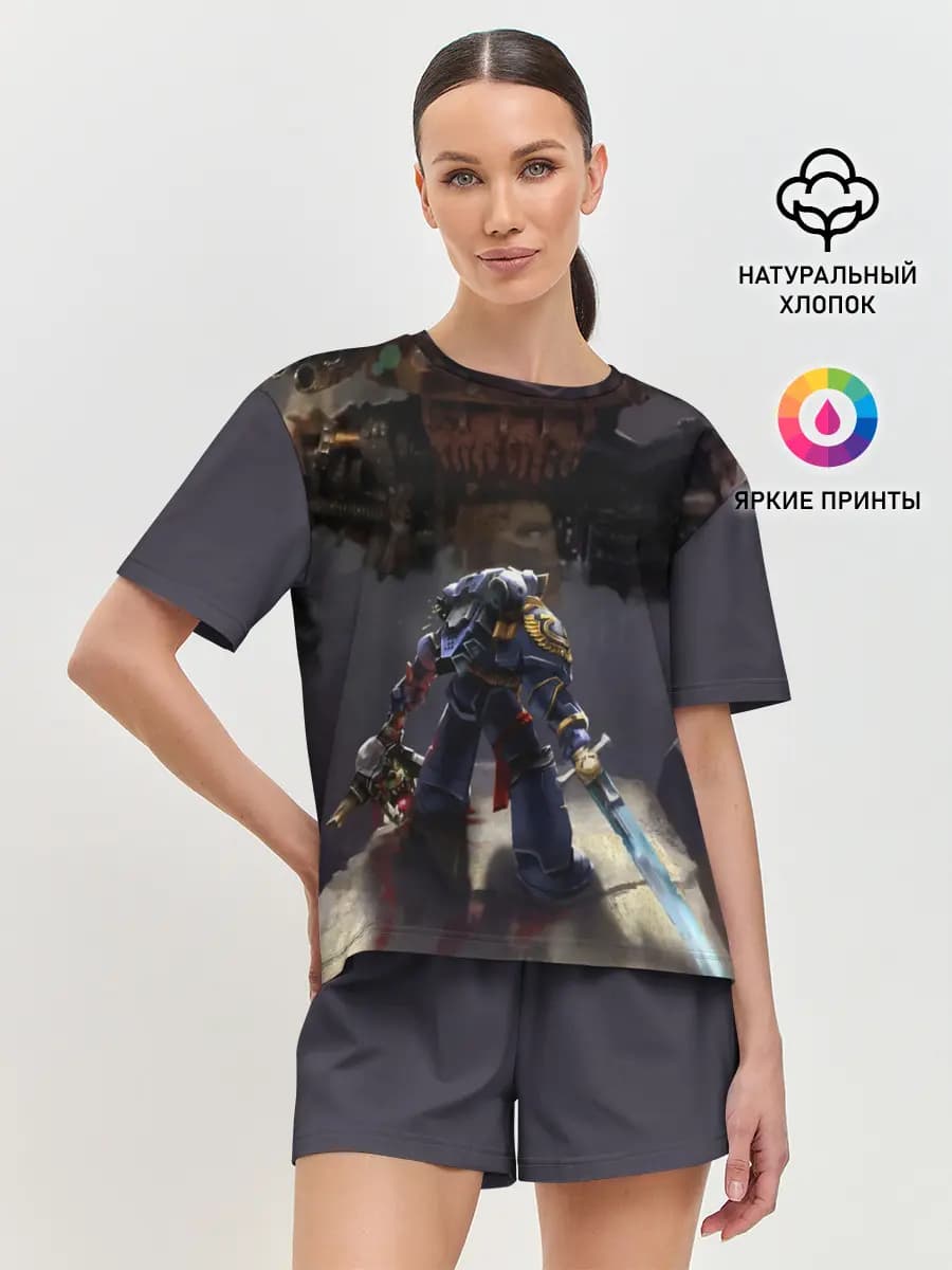 Женская пижама с шортами