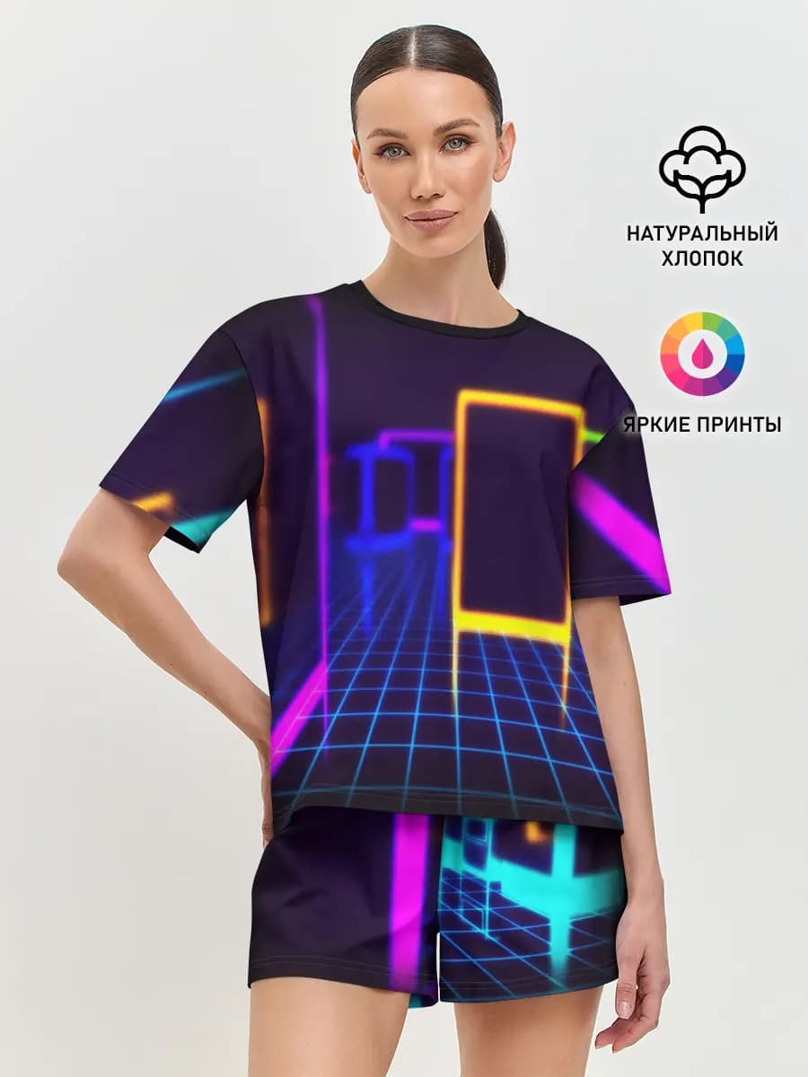 Женская пижама с шортами