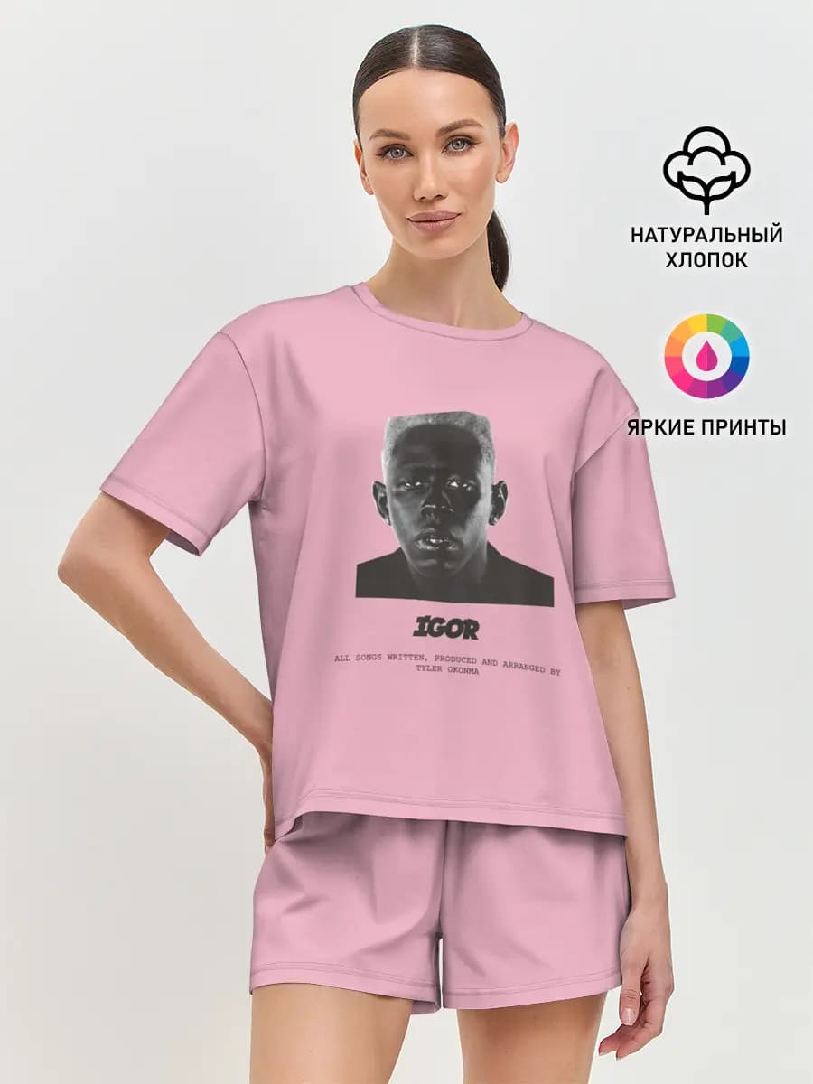 Женская пижама с шортами