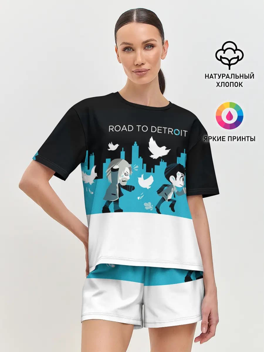 Женская пижама с шортами