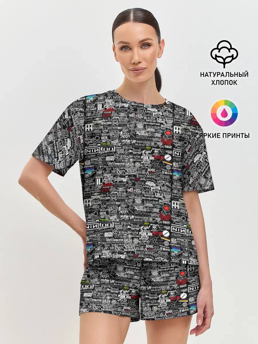 Женская пижама с шортами