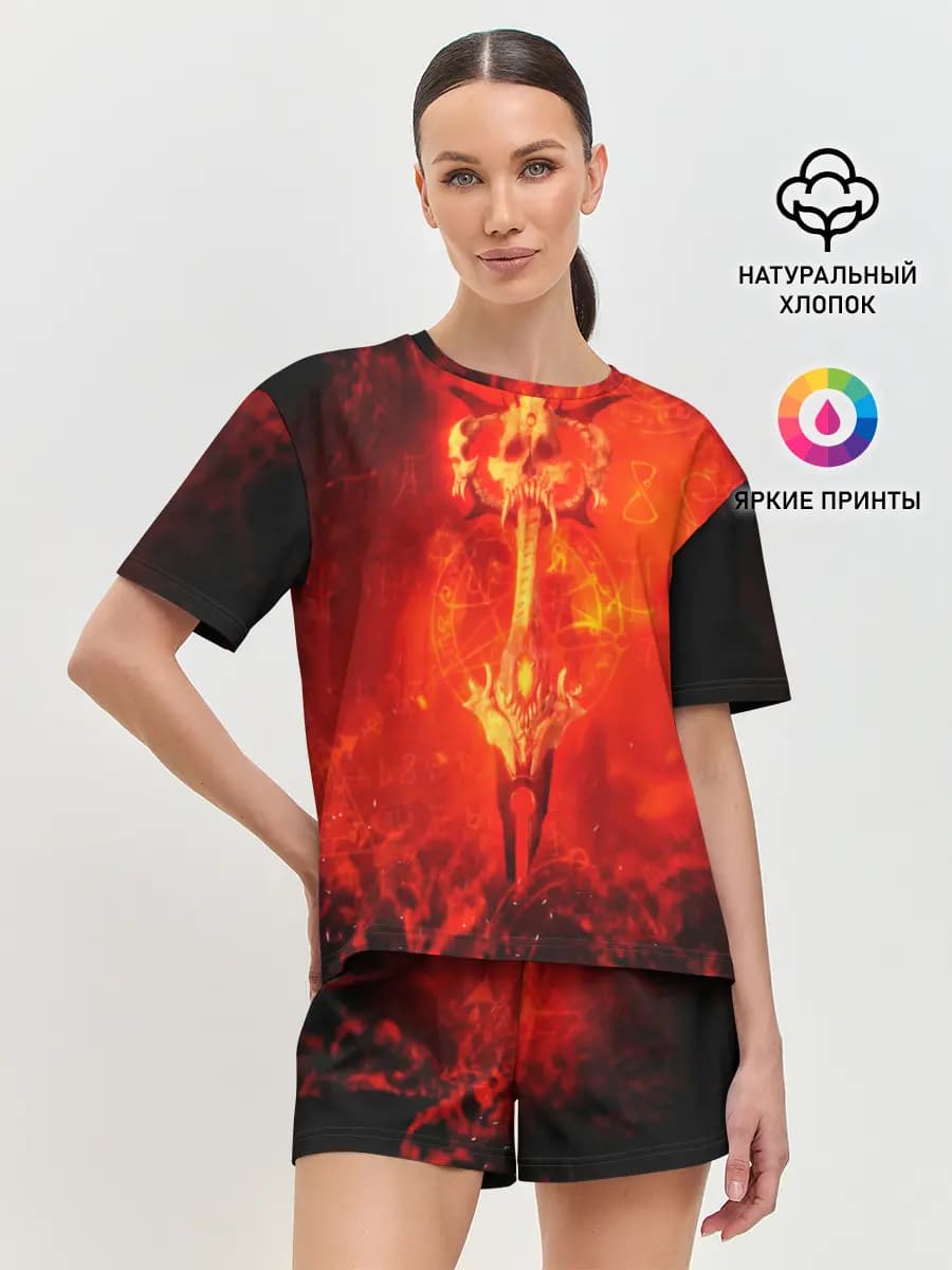 Женская пижама с шортами