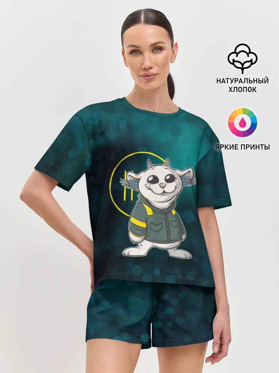 Женская пижама с шортами