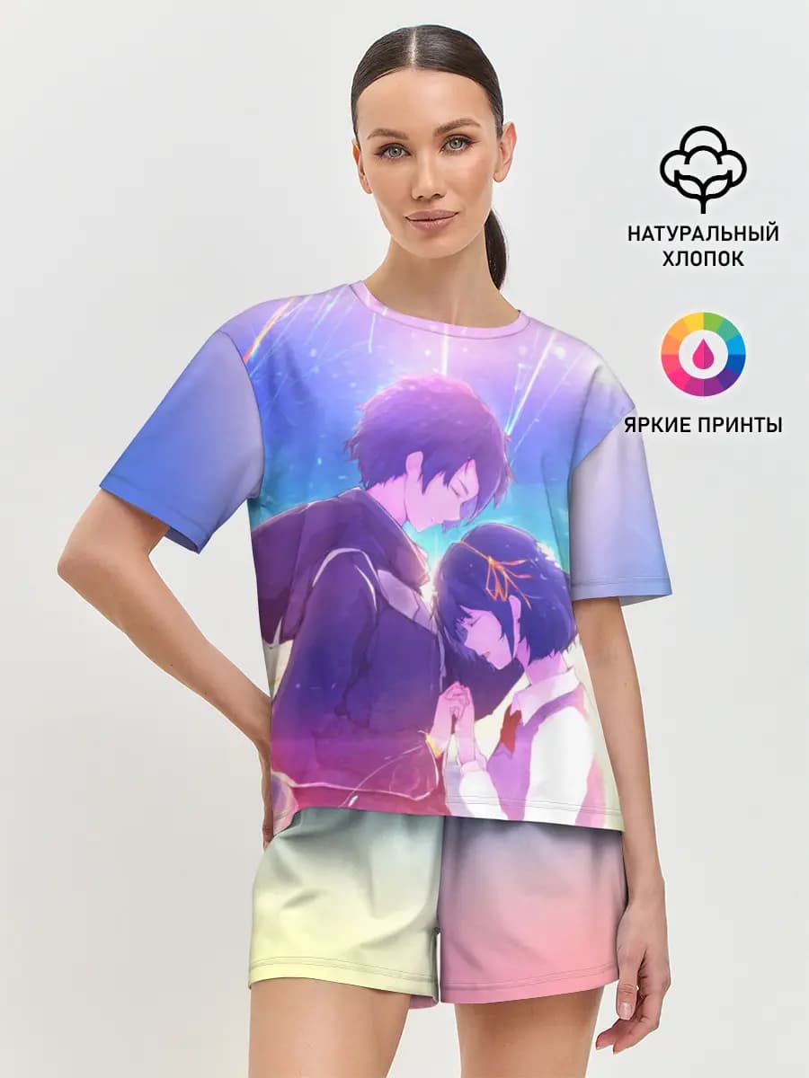 Женская пижама с шортами