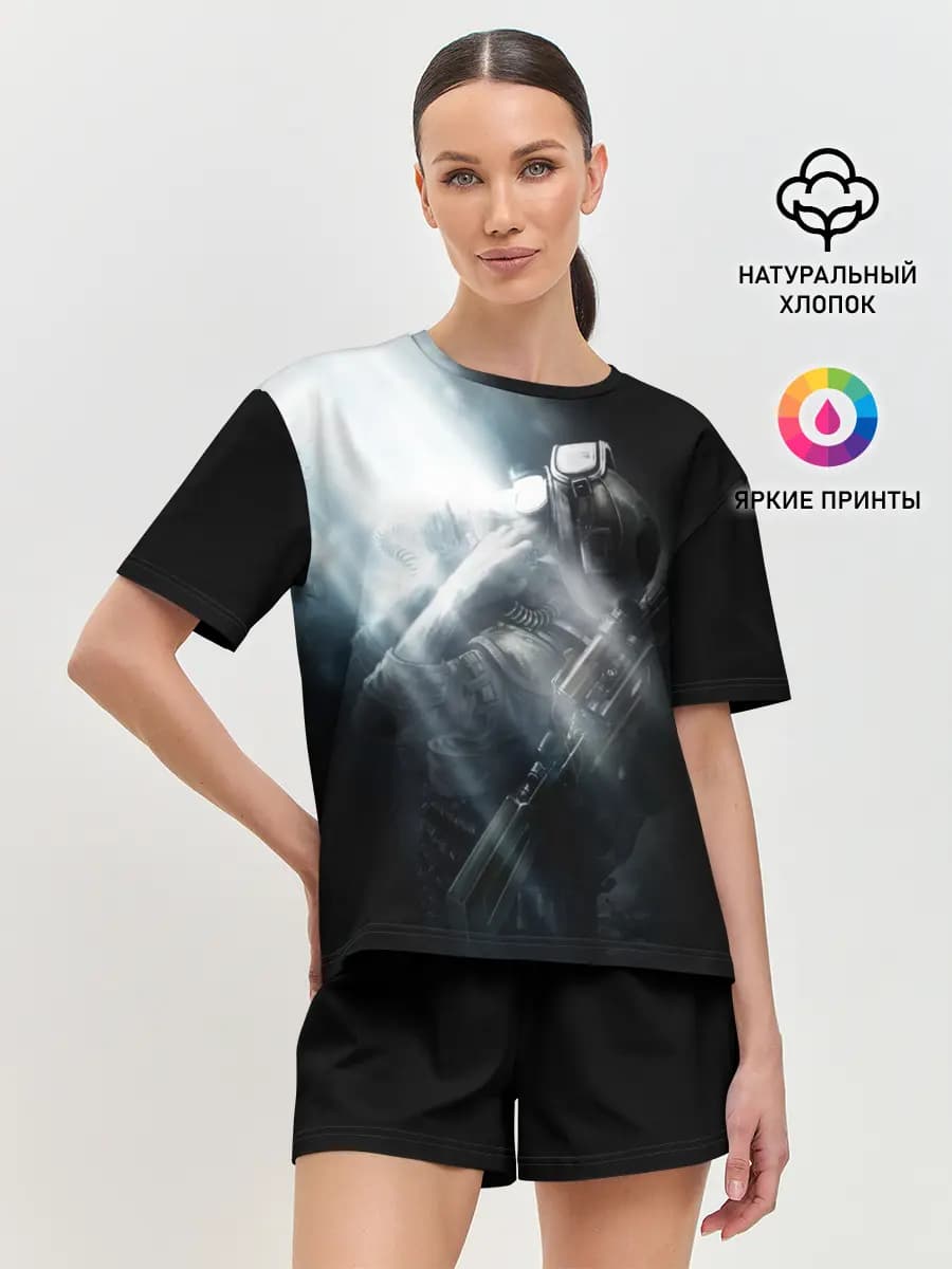Женская пижама с шортами