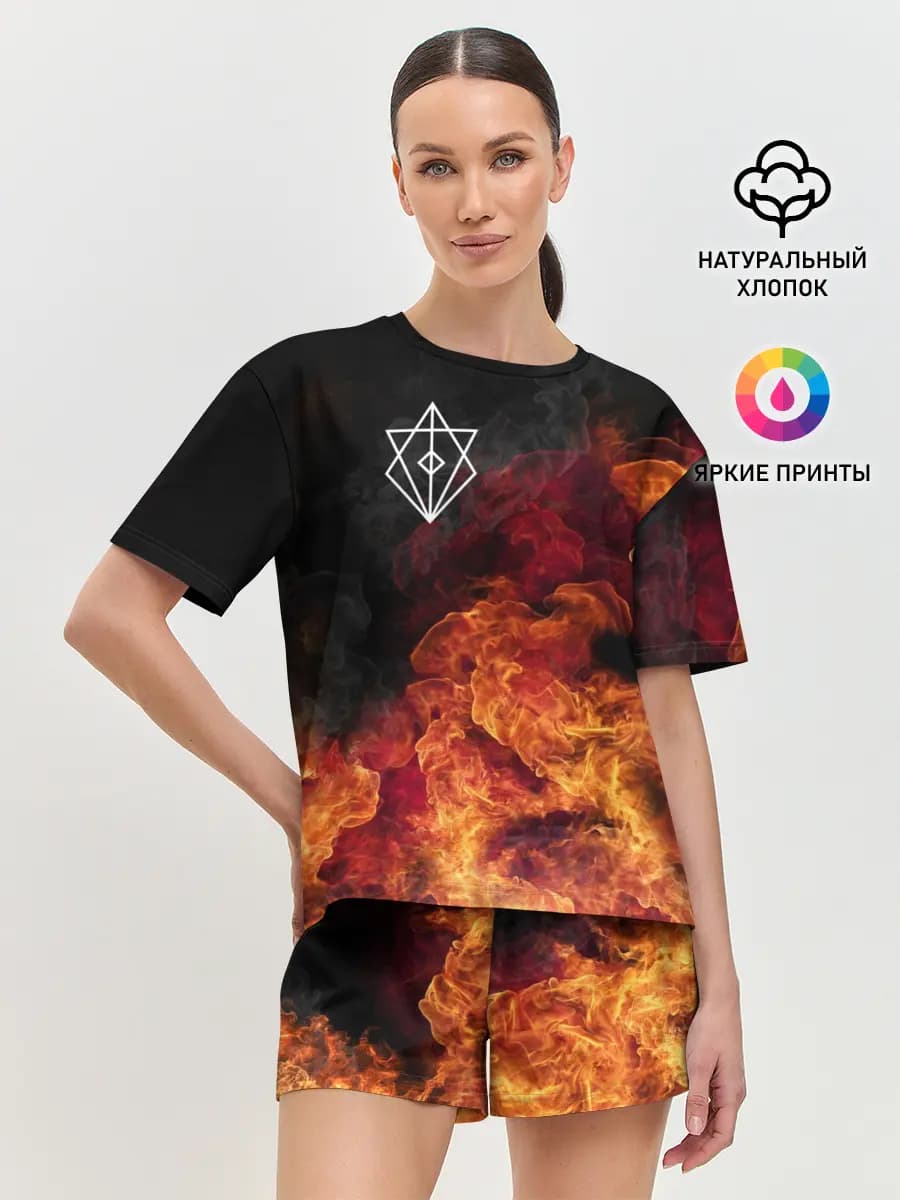 Женская пижама с шортами