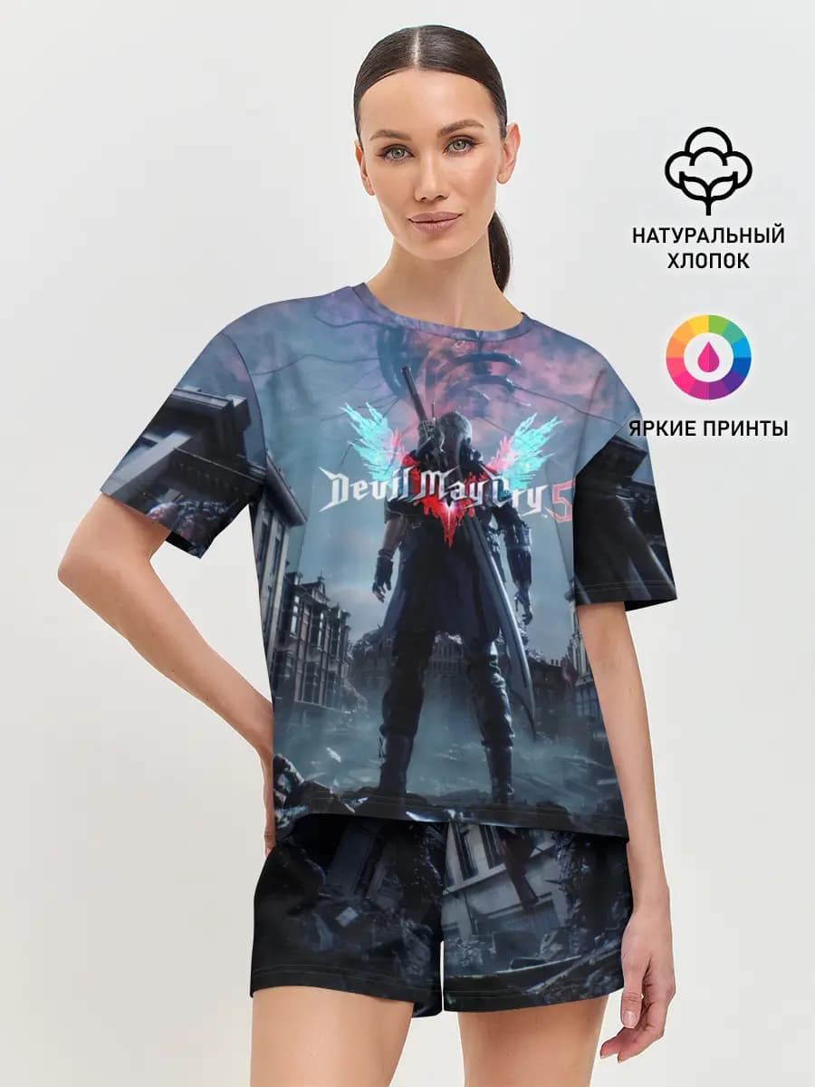 Женская пижама с шортами