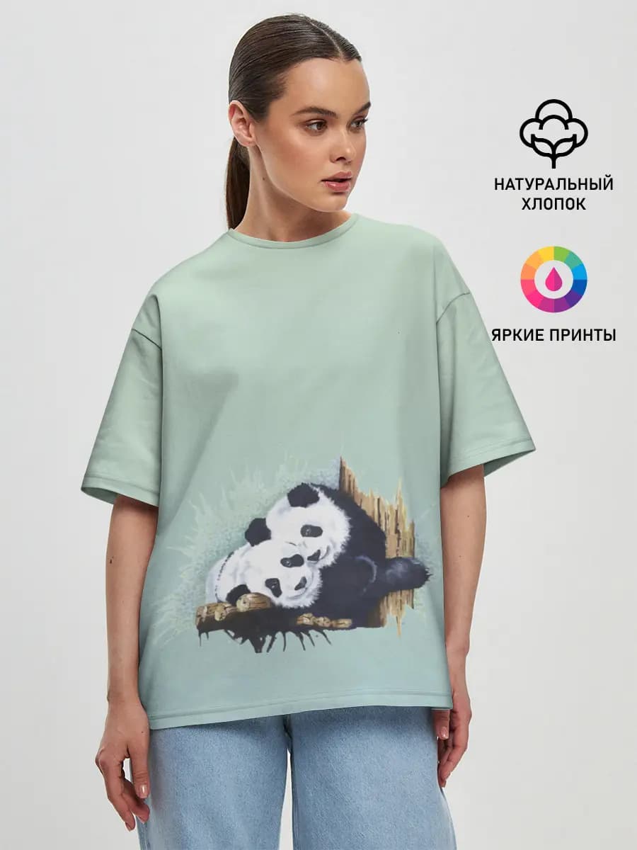 Женская футболка оверсайз