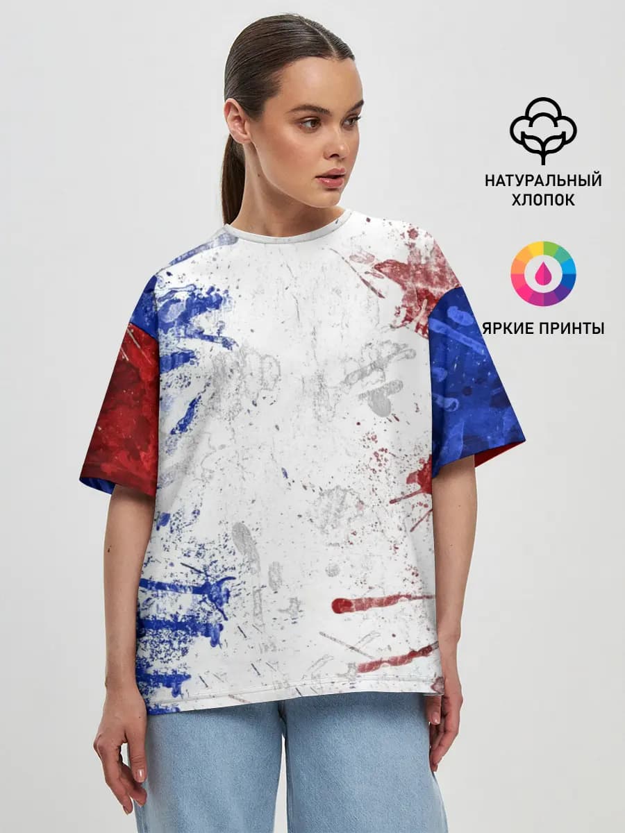 Женская футболка оверсайз