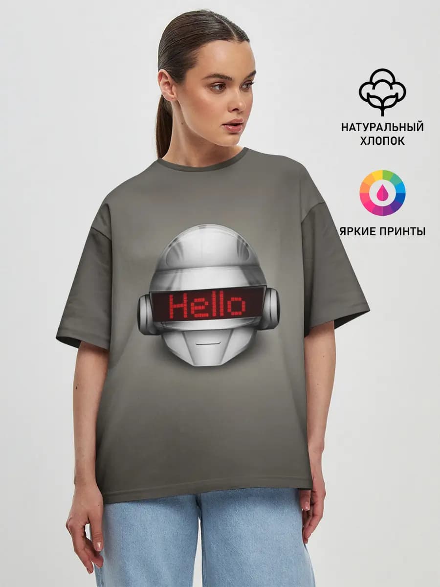 Женская футболка оверсайз