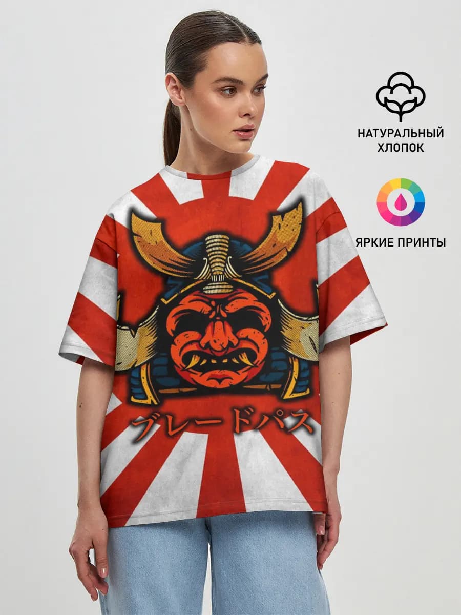 Женская футболка оверсайз