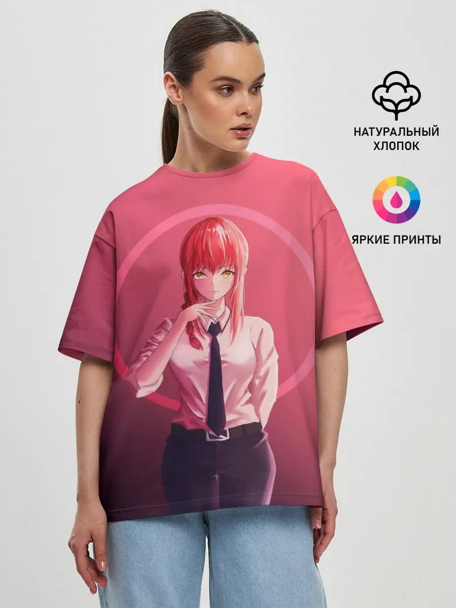 Женская футболка оверсайз
