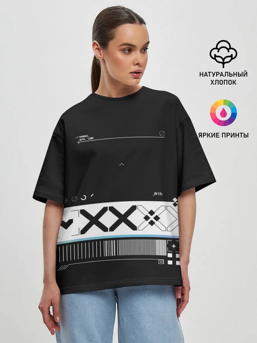 Женская футболка оверсайз