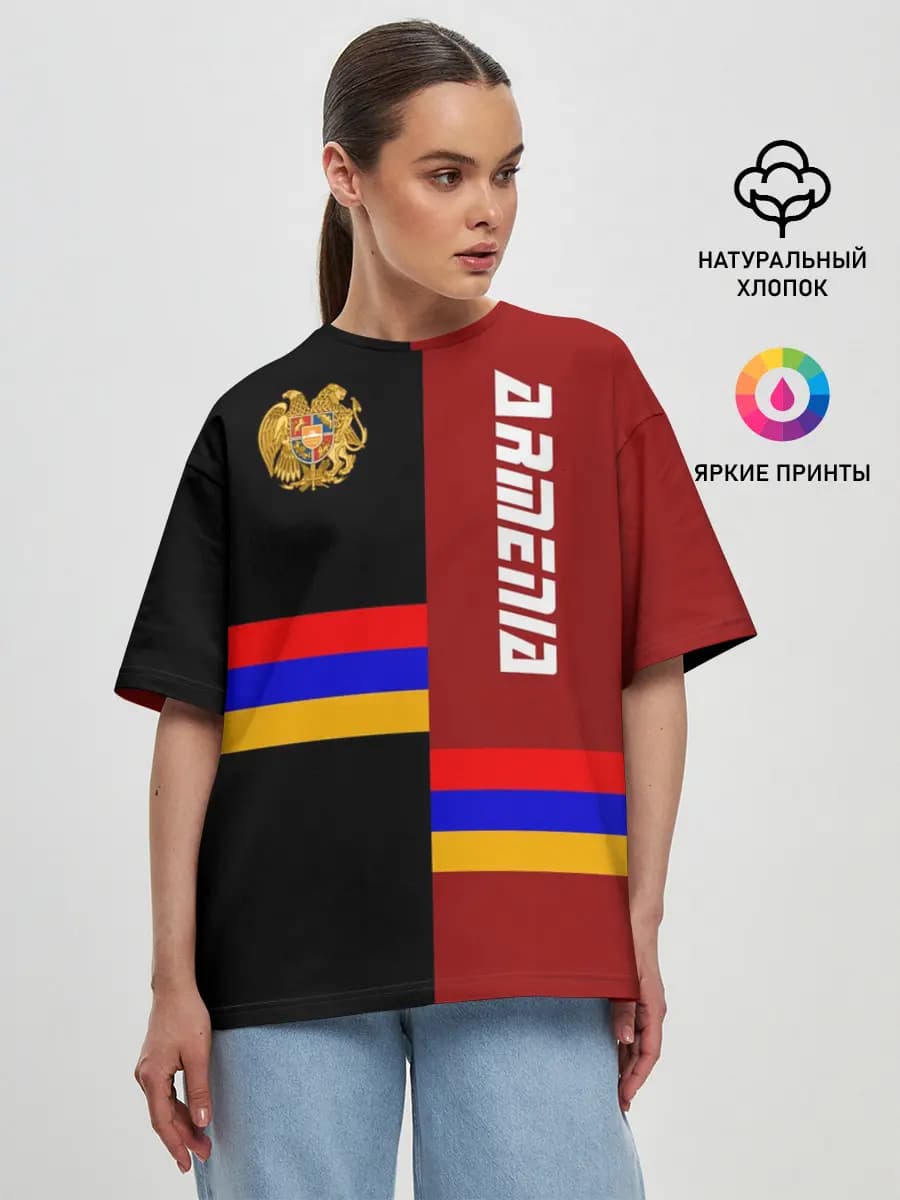 Женская футболка оверсайз