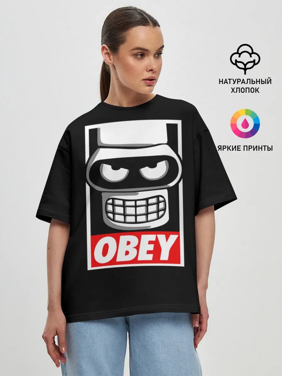Женская футболка оверсайз