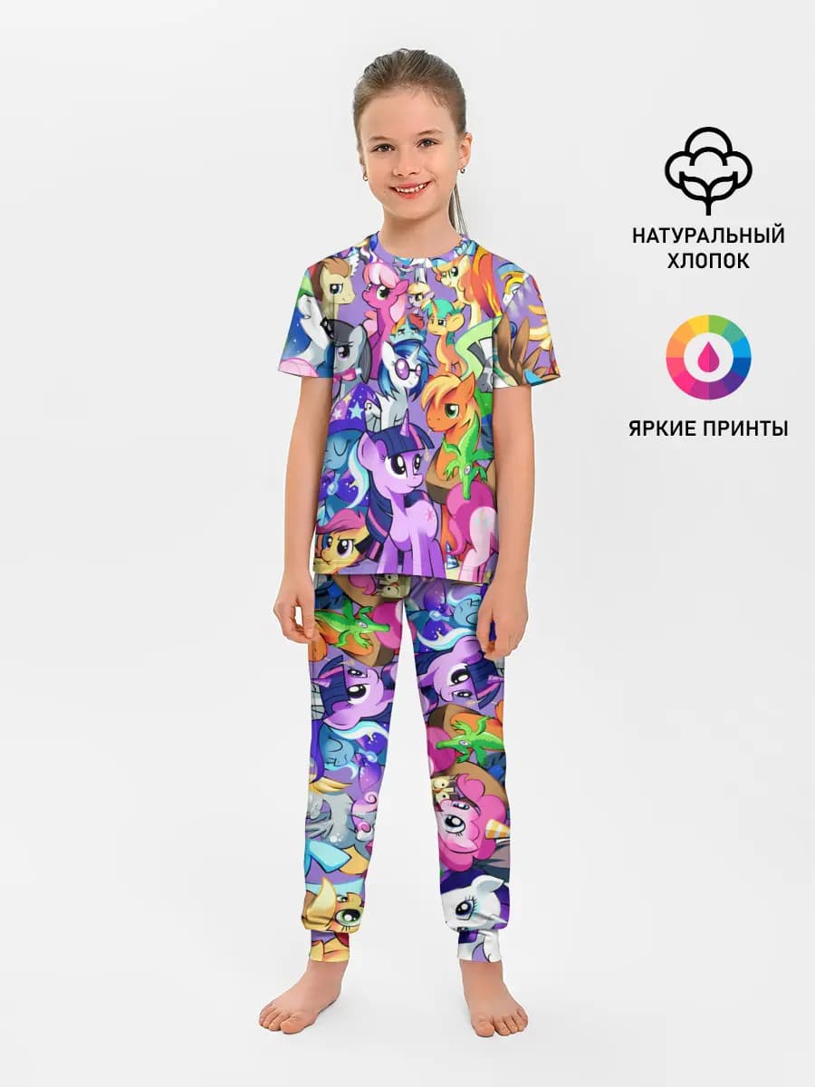 Детская пижама с брюками