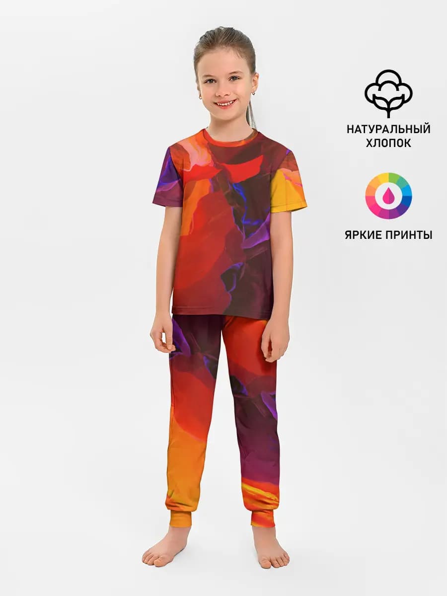 Детская пижама с брюками