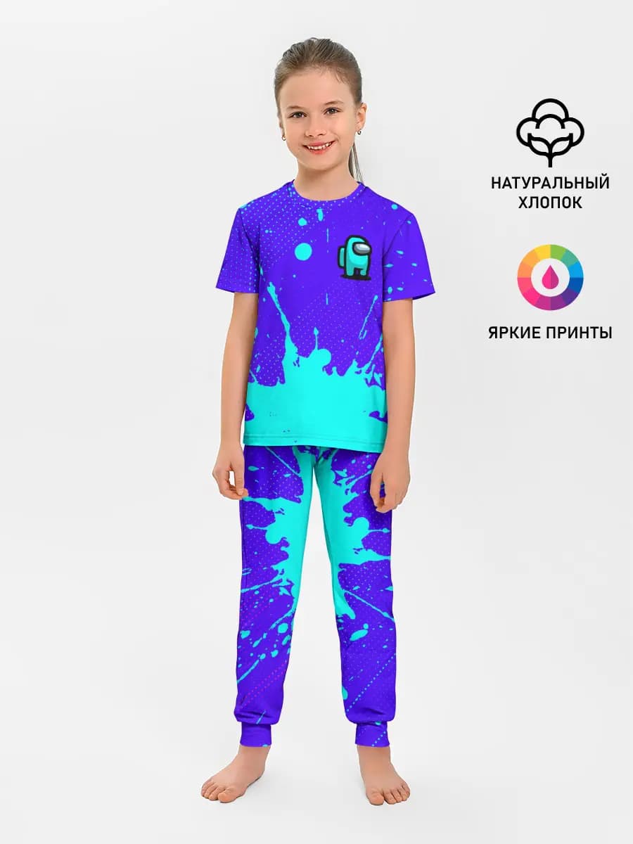 Детская пижама с брюками