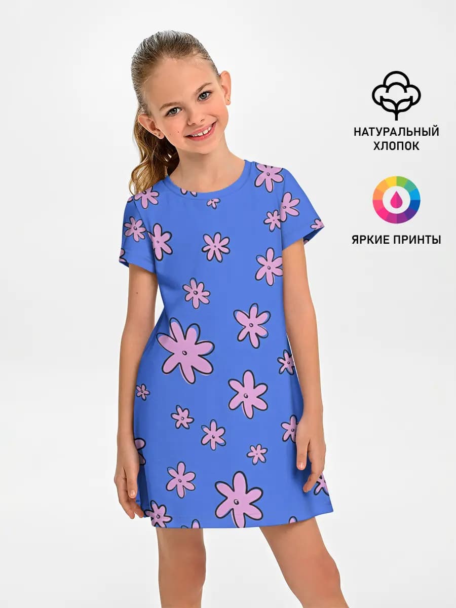 Цветочки рисованные