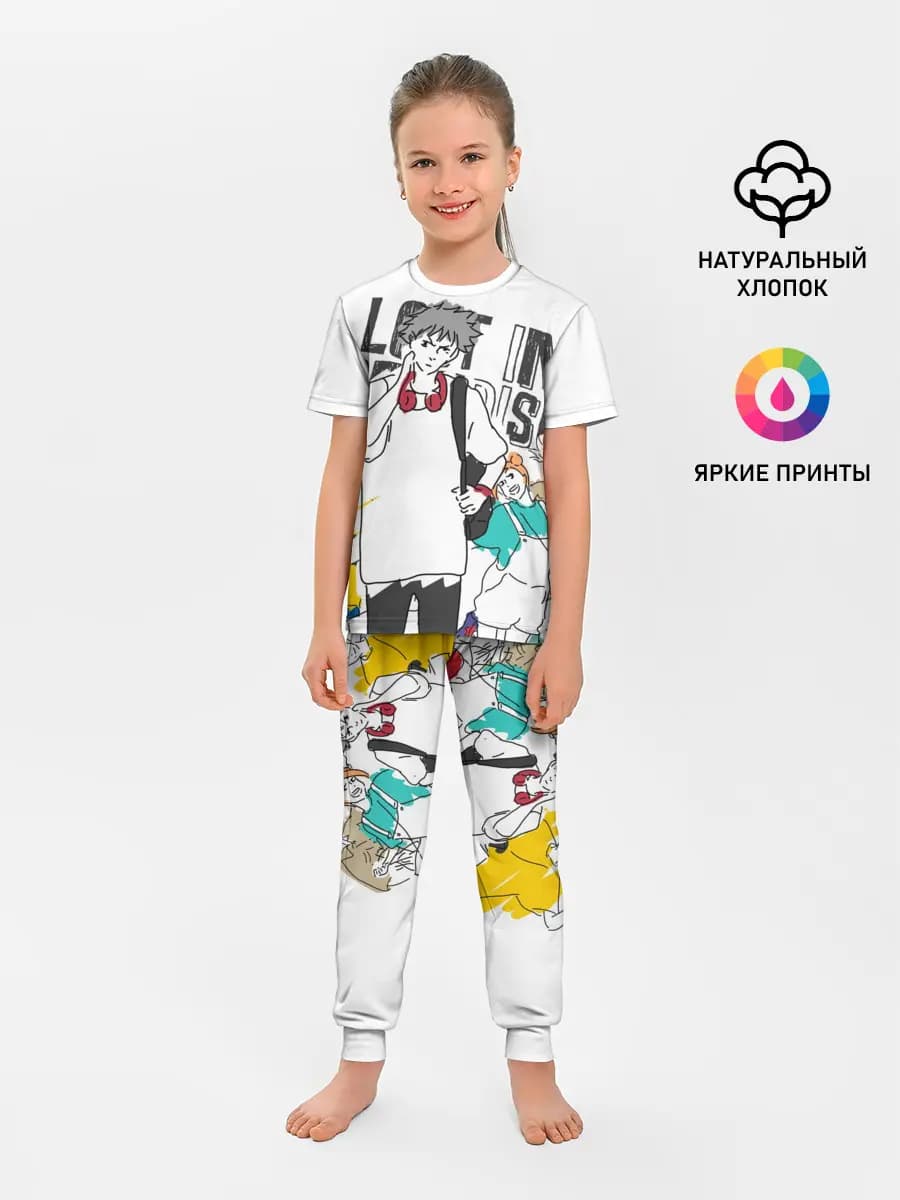 Детская пижама с брюками