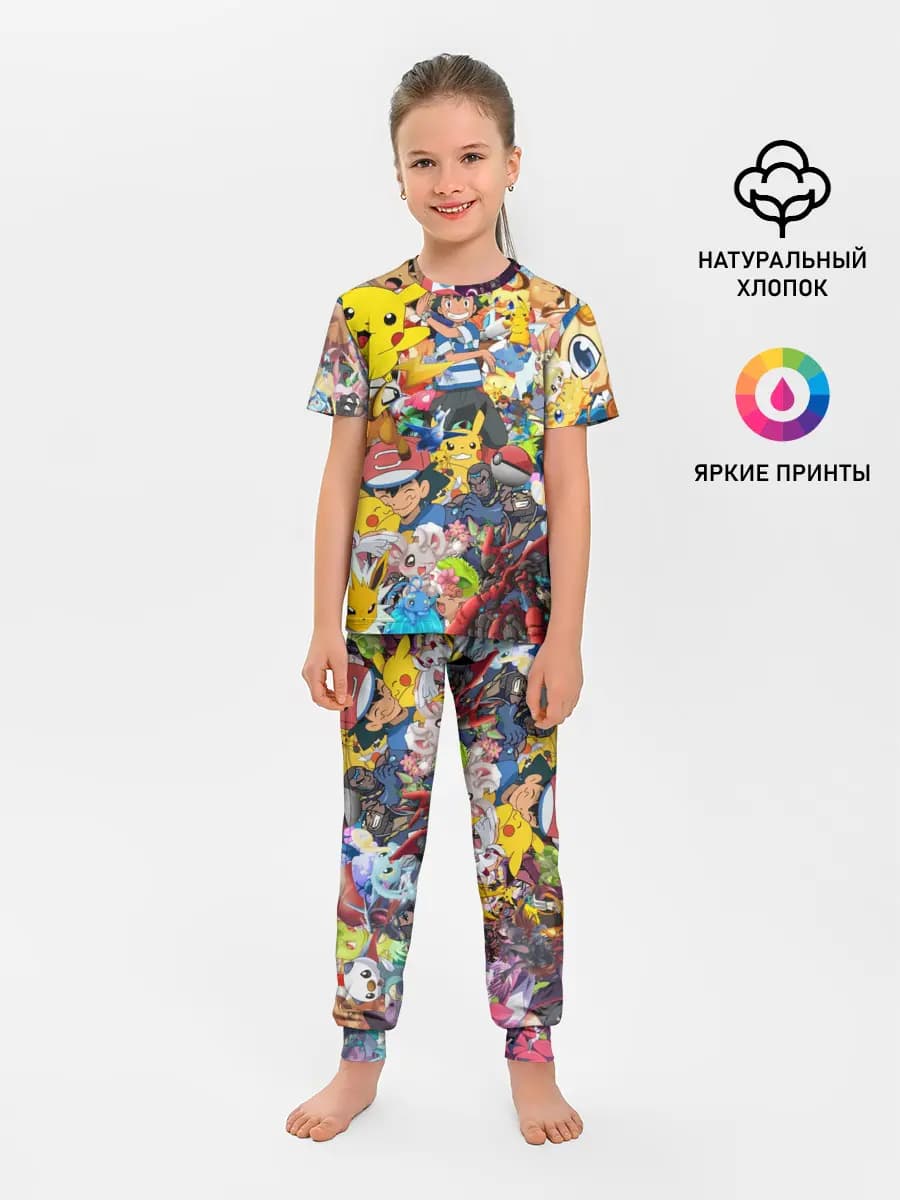 Детская пижама с брюками