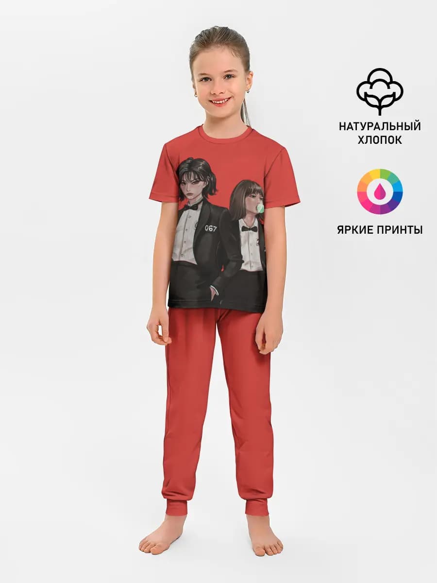 Детская пижама с брюками