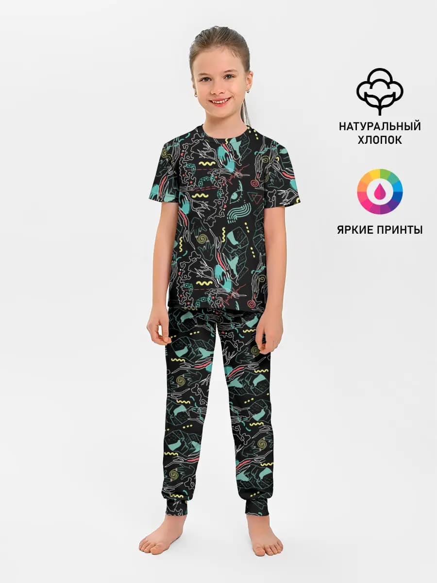 Детская пижама с брюками