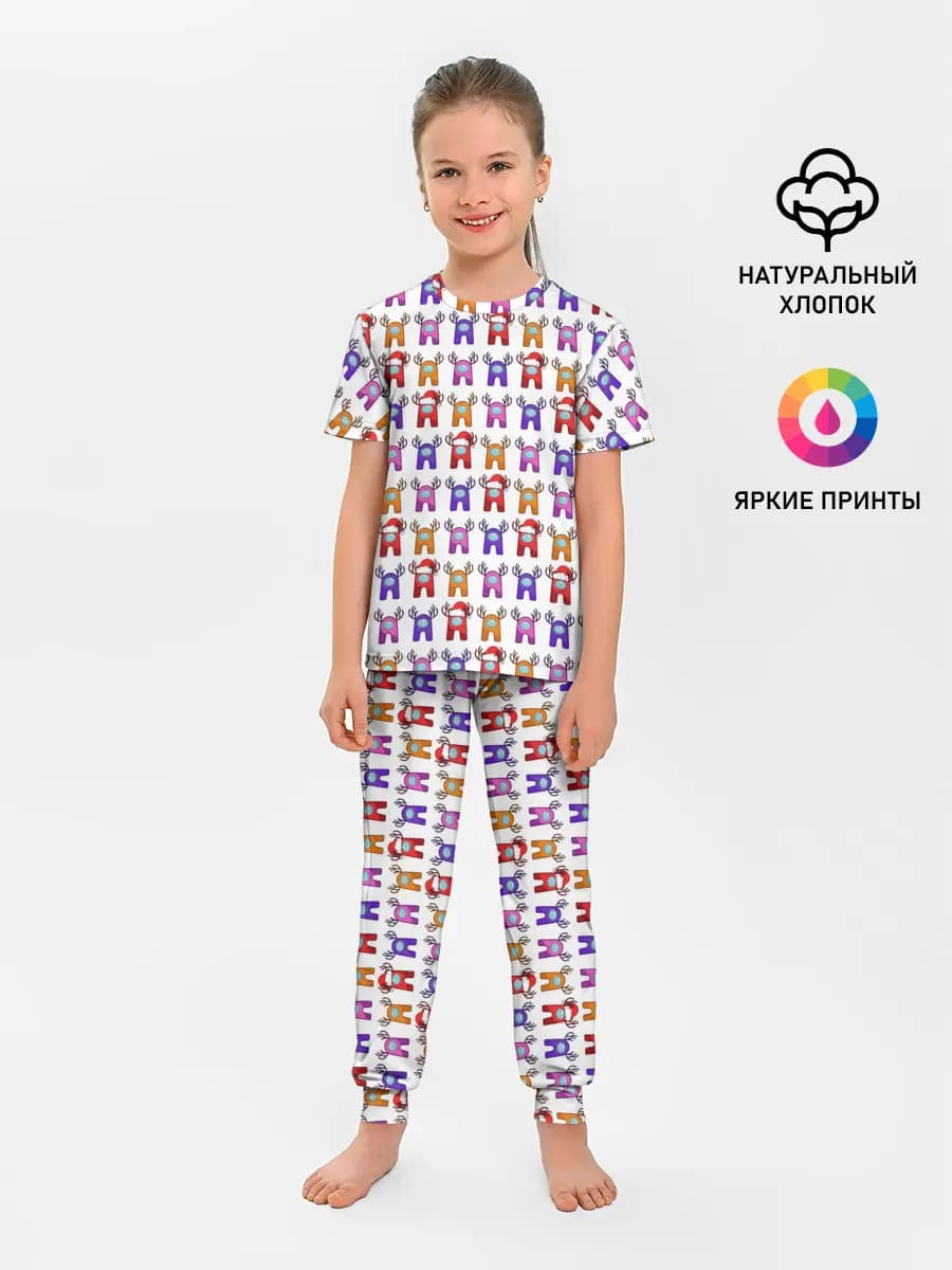 Детская пижама с брюками