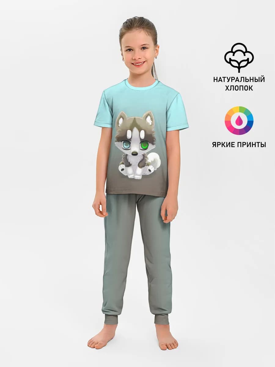 Детская пижама с брюками