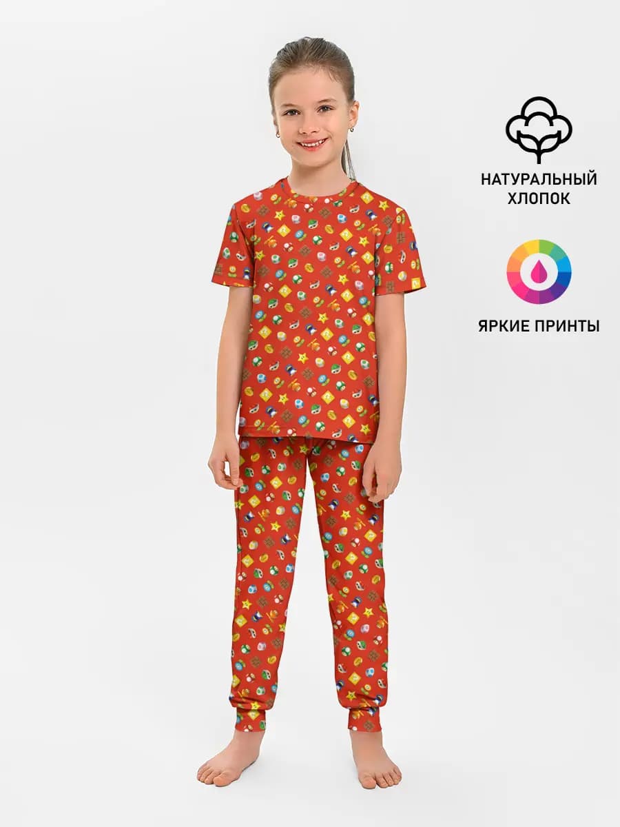 Детская пижама с брюками