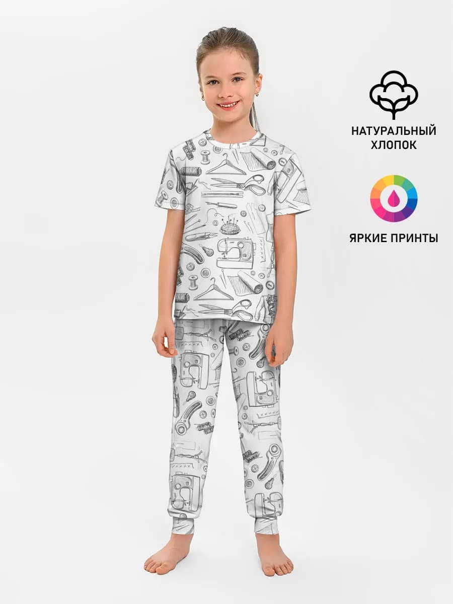 Детская пижама с брюками