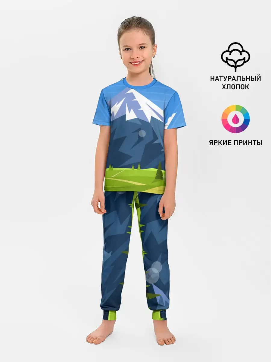 Детская пижама с брюками