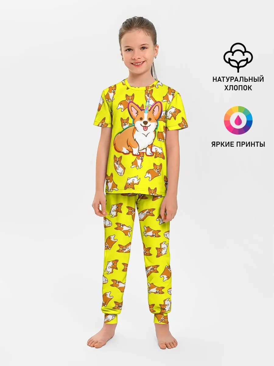 Детская пижама с брюками