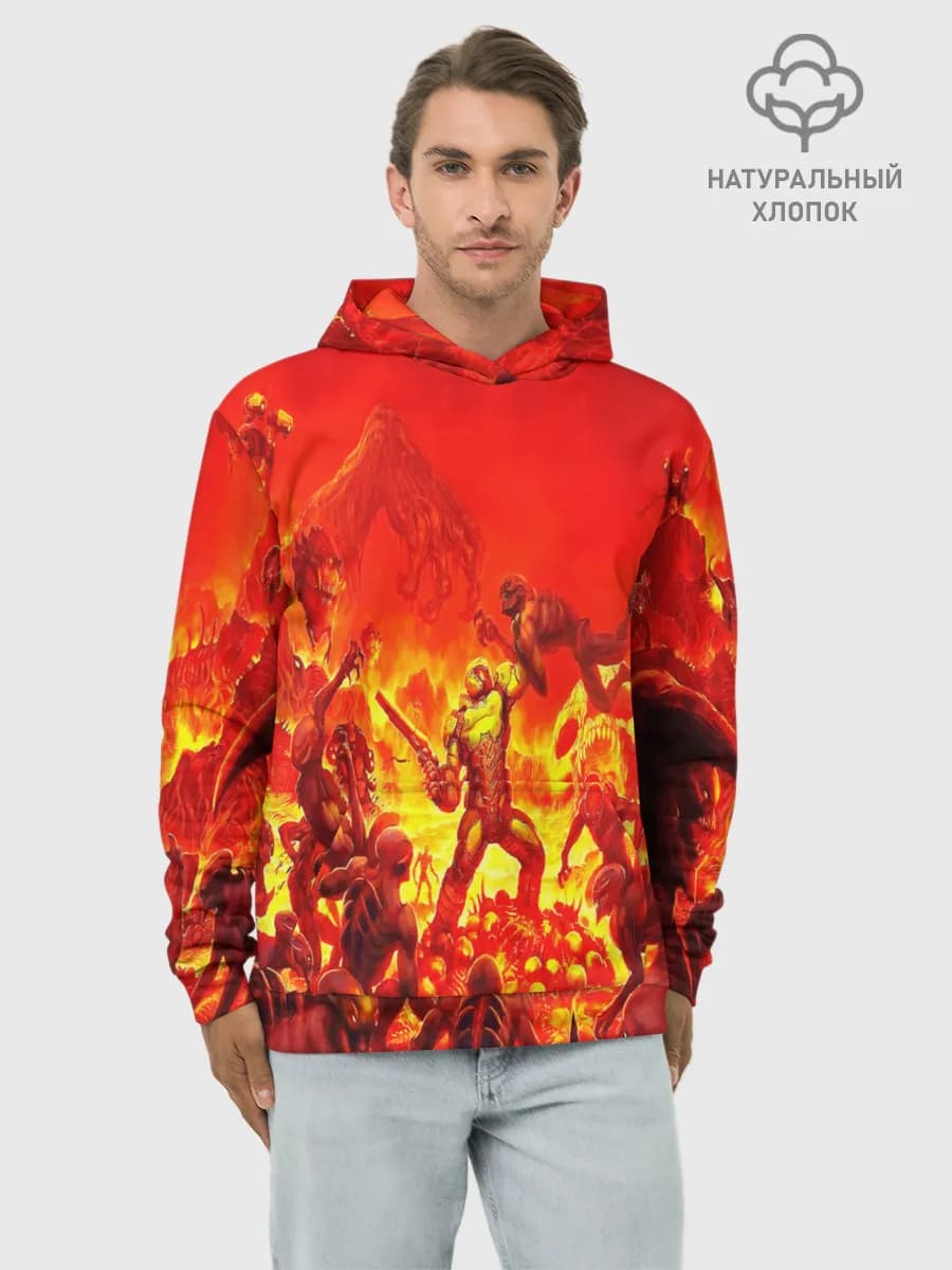 Худи мужской база хлопок