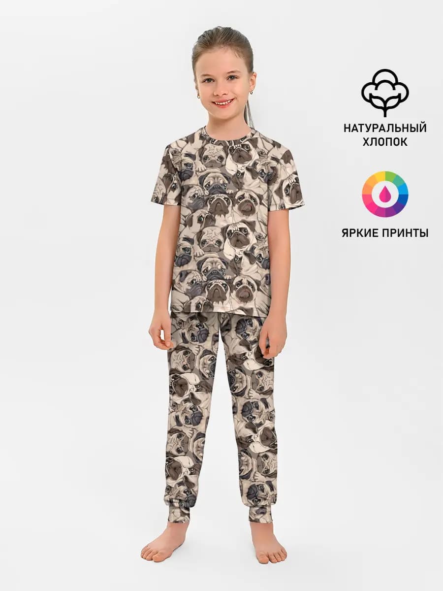 Детская пижама с брюками