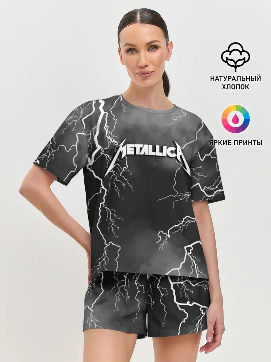 Женская пижама с шортами