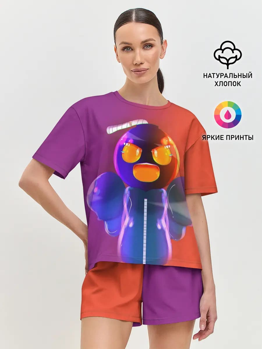 Женская пижама с шортами