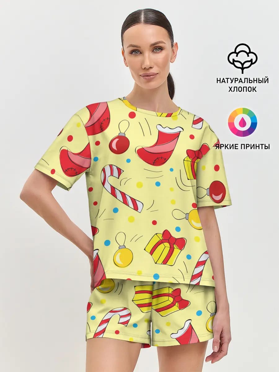 Женская пижама с шортами