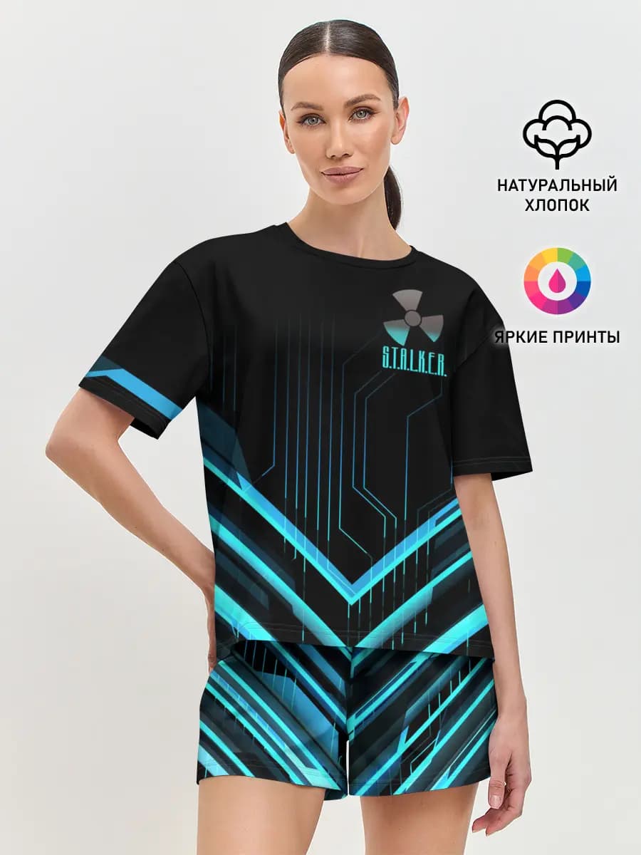 Женская пижама с шортами